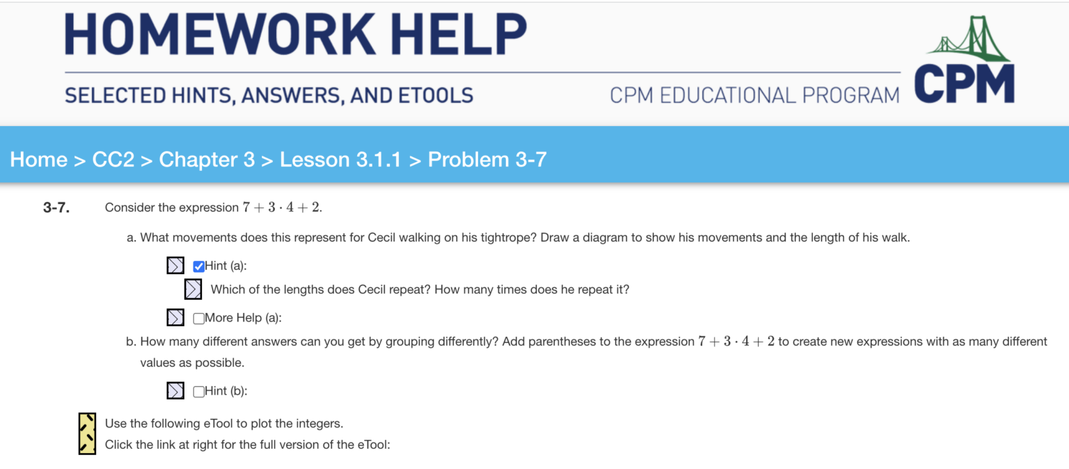 homework cpm org integrated 3