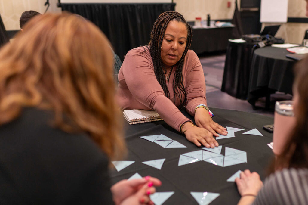 inspiring connections teacher doing activity