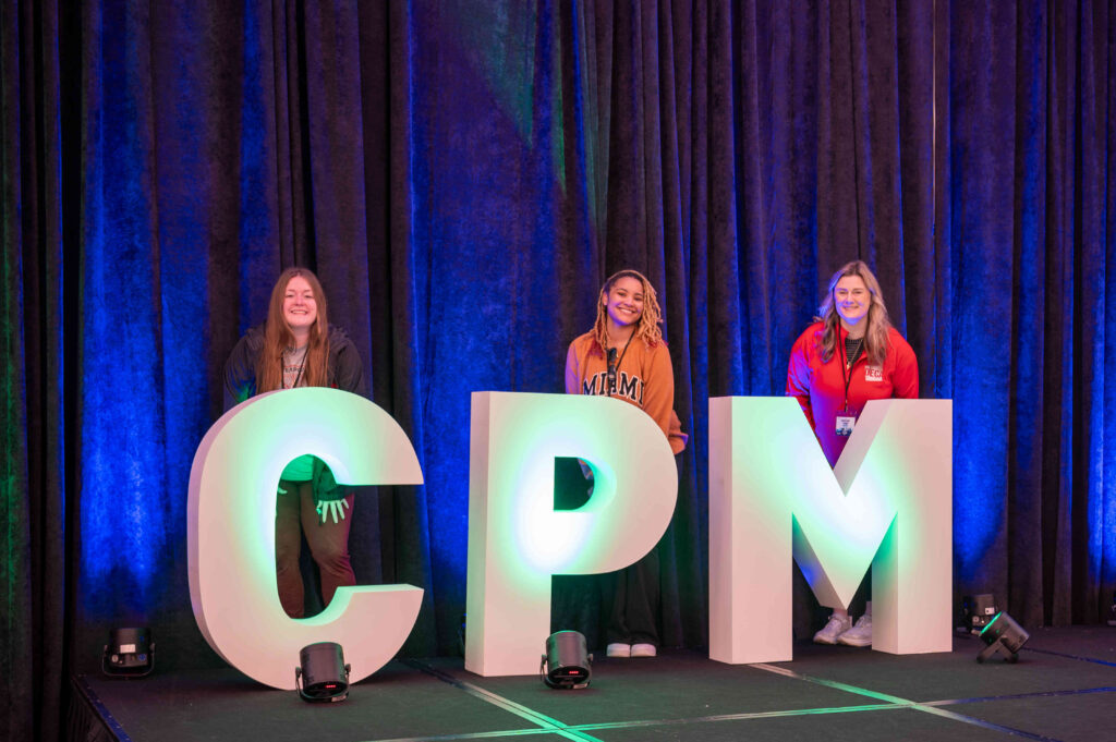 CPM sign at CPM Teacher conference