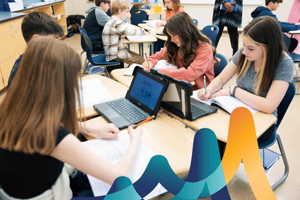 Students collaborating with Inspiring Connections curriculum