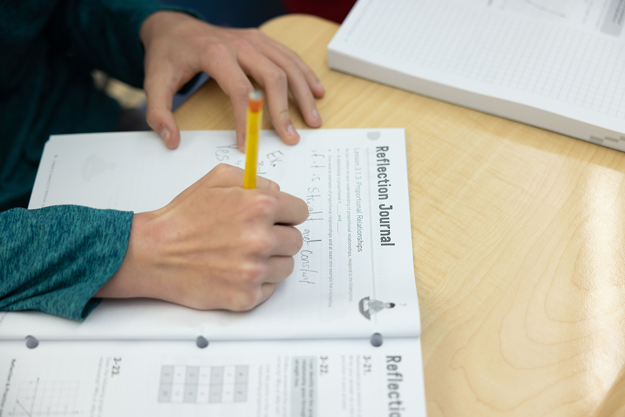 Helping child with homework