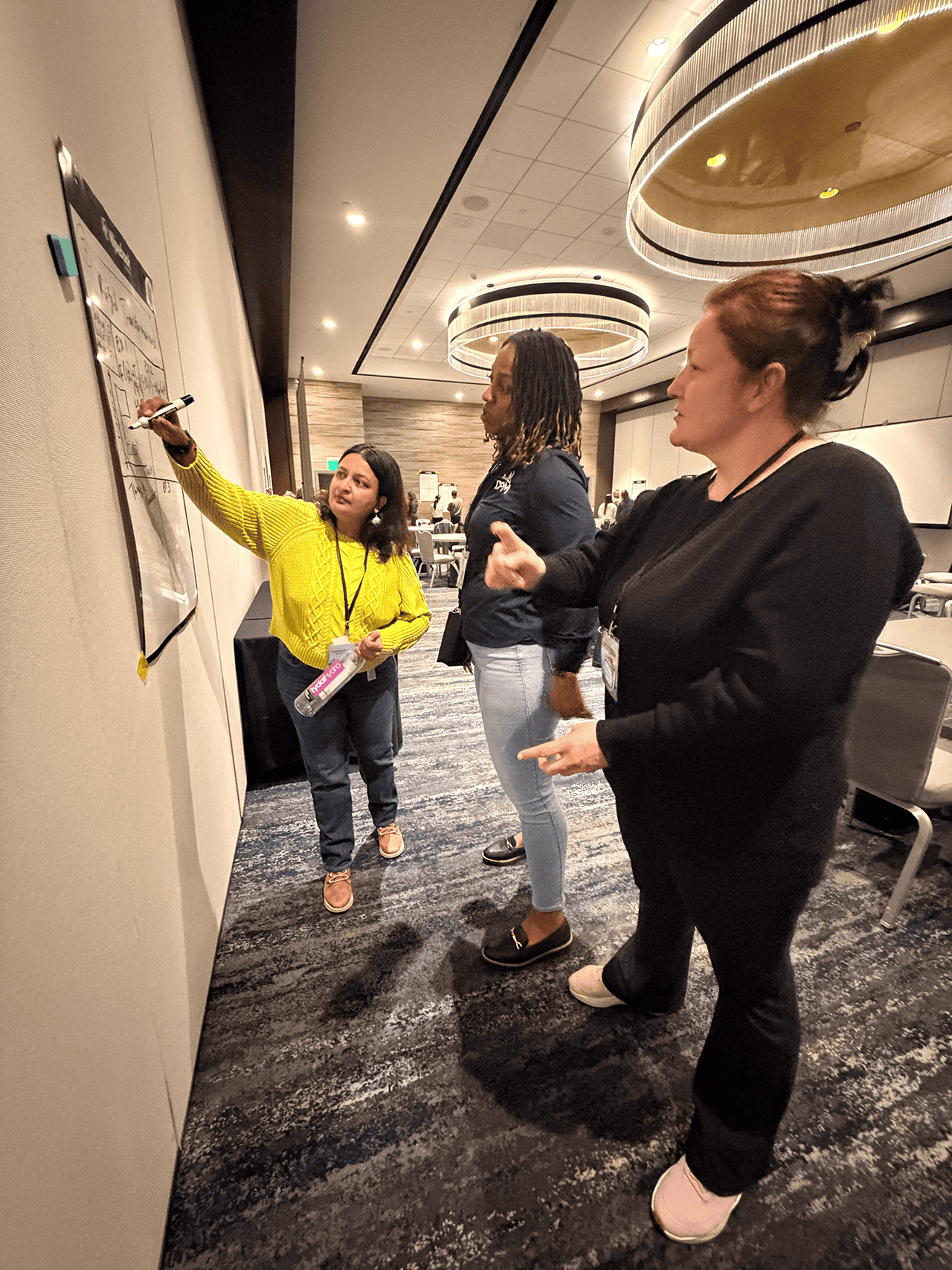 Teachers collaborating in a CPM professional learning session